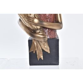 Figura Moderno DKD Home Decor Dorado Rojo 13 x 36 x 21 cm (2 Unidades) Figura Moderno DKD Home Decor Dorado Rojo 13 x 36 x 21 cm (2 Unidades)