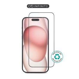 eSTUFF Protector de Pantalla Titan Shield® INFINITE para iPhone 16, Vidrio Reciclado, 50 pcs