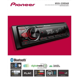 Pioneer MVH-330DAB Autorradio con USB, DAB+, AUX y Bluetooth