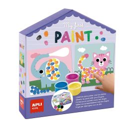 Apli Kids 19574 Mi Primer Juego de Pintura de Dedos para Huellas, 6 botes, 6 láminas ilustradas, con libro de instrucciones, Edad +3 años Apli Kids 19574 Mi Primer Juego de Pintura de Dedos para Huellas, 6 botes, 6 láminas ilustradas, con libro de instrucciones, Edad +3 años