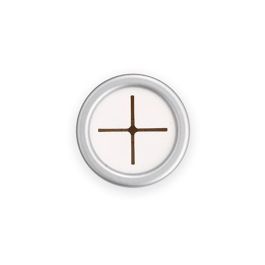 Inofix Colgador paños cocina redondo adhesivo cromo mate 2089-7-000, PVC flexible, 42x42x22 mm