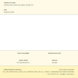 Fac Cerrojo 946-rp/80 uve niquel F01090 - Cerrojo tradicional de sobreponer con cilindro, anti-bumping, anti-taladro, 5 llaves de seguridad, acabado níquel