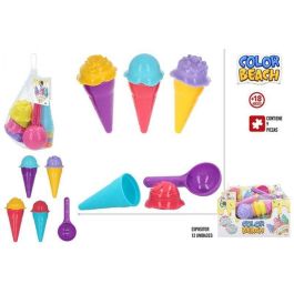 Color Baby Molde Playa Helados Set de 9 Piezas 9x7x2,5 cm Modelos Surtidos Juguete Verano Infantil