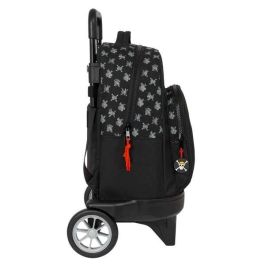 Mochila Escolar con Ruedas One Piece Negro 33 x 45 x 22 cm Mochila Escolar con Ruedas One Piece Negro 33 x 45 x 22 cm