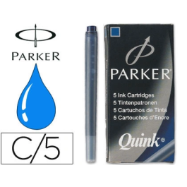 Parker Recambio Pluma Quink Ink Cartucho Pack 5 Ud Azul Precio: 2.98999954. SKU: B18X6GYQGM