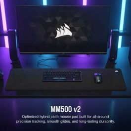 Alfombrilla Corsair Mm500 V2 Gaming, Negro, Superficie Extensa CH-941B141-WW