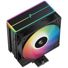 DeepCool AG400 Black ARGB V2 Cooler para CPU, Ventilador 12cm, Iluminación LED ARGB, Negro