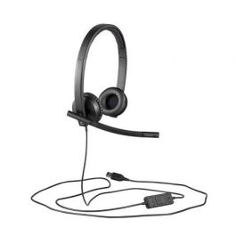 Logitech Auricular Biaural Estereo Con Micrófono, Usb - H570E