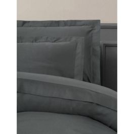 Juego de Cama: 1 Funda Nórdica 220x240 cm y 2 Fundas Almohada 60x60 cm - 100% Algodón Satén Antracita Juego de Cama: 1 Funda Nórdica 220x240 cm y 2 Fundas Almohada 60x60 cm - 100% Algodón Satén Antracita