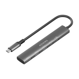 Aisens ASUC-5P022-GR Docking Station USB-C 5 en 1 para portátiles, HDMI 4K, 2x USB-A, USB-C Datos y PD 100W, Gris Precio: 15.49999957. SKU: B1B29WC28D