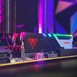 Patriot PVVR564G520C40K Viper Venom RGB, 64GB (2x32GB) DDR5 5200MHz, Latencia CL40, Intel XMP