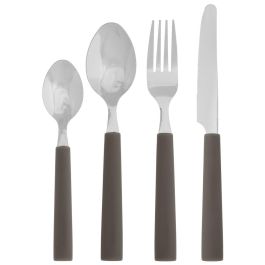 Day Cubertería 16 Piezas Acero Inoxidable Plástico Mango 4 Cuchillos 4 Tenedores 4 Cucharas 4 Cucharillas