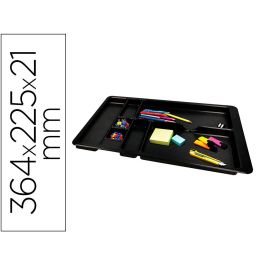 Bandeja Organizadora Q-Connect De Cajones Color Negro 364x225x21 mm Precio: 9.0749998427. SKU: B16ADPWZDF