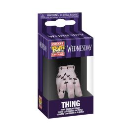 Funko 86678 Llavero POP! Keychain Thing de Miércoles Addams Netflix. Figura de vinilo, 10,2 cm, accesorio oficial coleccionable.