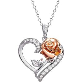 PEERS HARDY Colgante Corazón Rosa La Bella y la Bestia Disney Plata 925 Precio: 102.7895. SKU: B1ETCJHK3R