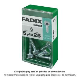 Caja s 6 unid. tornillo rosca chapa hexagonal autot. 5,4x25mm fadix Precio: 2.50000036. SKU: S7913674