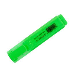 Q-connect Rotulador fluorescente verde punta biselada 1-5 mm
