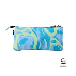 Totto Estuche 3 Compartimentos Tablero Happy Flow Ecole AC52ECO012-2416Z-2AU Colores Pastel