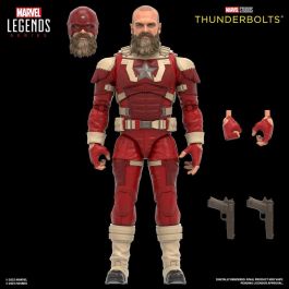 Hasbro Marvel Studios Thunderbolts Figuras de Acción Yelena Belova y Red Guardian 15 cm con 11 Accesorios