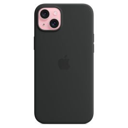 Apple MXQR3ZM/A Funda de Silicona para iPhone 15 Plus con MagSafe - Negro