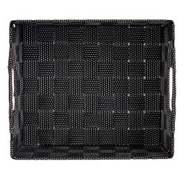 Cesta de Tela Rectangular Kipit 23 cm Negro - 3L, Poliéster (48 Unidades) Cesta de Tela Rectangular Kipit 23 cm Negro - 3L, Poliéster (48 Unidades)