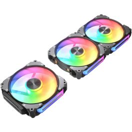 Cougar Ventilador de Caja Apolar 120 ARGB, Reverse Blade, Negro, 120mm, Módulo Ventilador para PC, Pack 3