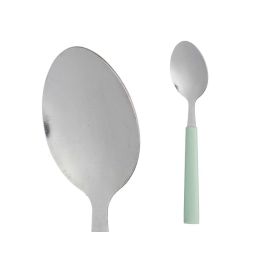 Set 6 Cucharas Surtidos Menta Rosa Palo Kinvara - Metal y Plástico, 9x28.3x3 cm (12 Unidades)