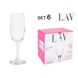 Set de 6 copas champagne 190 cc MISKET - Lav (4 Cajas) Precio: 30.50000052. SKU: B13X545GCT