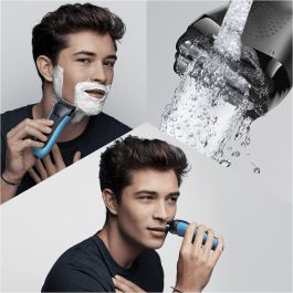 Braun 3010BT Máquina de Afeitar Eléctrica y Recortadora, Negro/Azul