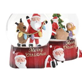 DKD Home Decor Bola de Navidad Musical Tradicional Multicolor de Resina y Cristal, 10 x 13.5 x 11 cm (4 Unidades)