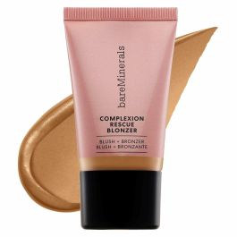 bareMinerals COMPLEXION RESCUE Colorete Bronceador Gel-Crema Kiss of Spice, Iluminador Hidratante y Difuminado, 15 ml
