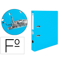 Liderpapel Archivador de palanca Documenta Folio Forrado PVC con Rado, Compresor Metálico, Lomo 52 mm, Celeste Precio: 13.50000025. SKU: B17JNY48G3