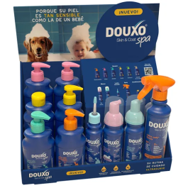 Ceva - Exp.Sobremesa Douxo Spax10-Expositor con variedad de productos Douxo Spa para mascotas Precio: 119.59000031. SKU: B1FT76B82D
