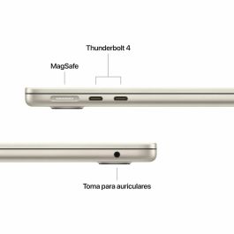 Apple Portátil MacBook Air con Chip M4, 24 GB RAM, 512 GB SSD, Pantalla Liquid Retina WQXGA 13.6" y Touch ID - Color Estrellado Apple Portátil MacBook Air con Chip M4, 24 GB RAM, 512 GB SSD, Pantalla Liquid Retina WQXGA 13.6" y Touch ID - Color Estrellado