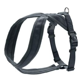 Hunter Arnés London Comfort Antracita XS-S para Perro, Ajustable, Cierre Seguridad, Forro Polar Suave, Pecho 39-47 cm