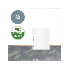 Fundas Leitz Negro Transparente Polipropileno Plástico