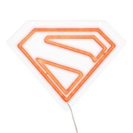 Paladone Luz Neón LED de Pared Escudo Superman Producto Oficial DC Comics para Decoración Geek y Ambiente