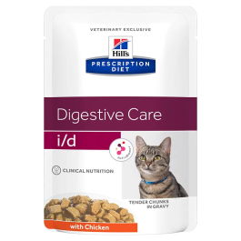Hill's Prescription Diet i/d Comida Húmeda para Gatos Sabor Pollo, Lata de 85 gr (Paquete de 12) Precio: 25.4999998. SKU: B1GJFBCA4V