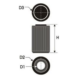 Filtro de aire Green Filters G491601 Filtro de aire Green Filters G491601
