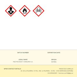 PQS Alcohol de quemar 1l para antorchas decorativas