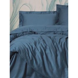 Juego de Cama ASI8684282419815 con 1 Funda Nórdica 220x240 cm y 2 Fundas Almohada 60x60 cm - 100% Algodón Satén Azul