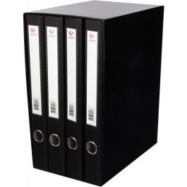 Grafoplás 7282410 Módulo 4 Carpetas 2 Anillas 25 mm Negro Folio 290x350x180 Precio: 23.68999952. SKU: BIX07282410