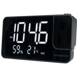 Radio reloj proyector - THOMSON - Negro - Radio FM, Temperatura, Humedad, Alarma dual, USB-C, Fuente de alimentación 230V Precio: 45.50000026. SKU: B1EPLAFBM7