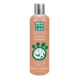 Men For San Champú Aceite de Visón Premium para Perros: Hidratación Profunda, Nutre y Fortalece Pelo Largo/Seco, 300ml Olor Naranja