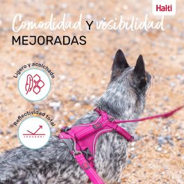 Halti Arnés para Perro Anatomy con Asa Acolchado Reflectante y 3 Puntos de Enganche Burdeos Talla XL Cuerpo 78-115 cm Cuello 50-78 cm