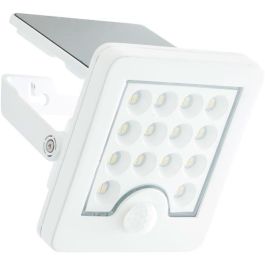 Aplique de exterior - BRILLIANT - LUTON - LED y solar - Detector de movimiento - Plástico y metal - 4 W - Blanco