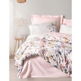 ASI8684282419730 Juego de Cama Algodón Satén - 1 Funda Nórdica 220x240 cm + 2 Fundas Almohada 60x60 cm - Color Polvo ASI8684282419730 Juego de Cama Algodón Satén - 1 Funda Nórdica 220x240 cm + 2 Fundas Almohada 60x60 cm - Color Polvo