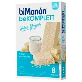 BIMANAN Barritas Yogurt Be Komplet 8U. Sustitutivo Comida Control Peso con 12 Vitaminas y 11 Minerales Precio: 20.6900001. SKU: B1F6BR3FR3