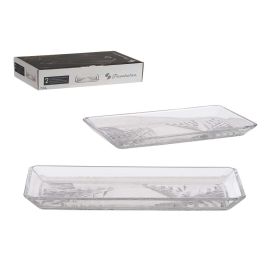 Pasabahce Set 2 Bandejas Madlen Crystalline Vidrio Transparente 22x12 cm (Set de 6) Precio: 29.49999965. SKU: S3609514