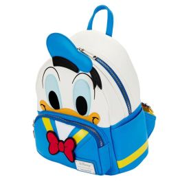 Loungefly Mochila Pato Donald Disney de cuero vegano 26cm con apliques y bordados